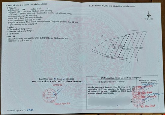 🌿LÔ ĐẤT 540M² (200M² THỔ CƯ) – MẶT TIỀN ĐƯỜNG CHÍNH HỒ NGỌC, BẢO LỘC