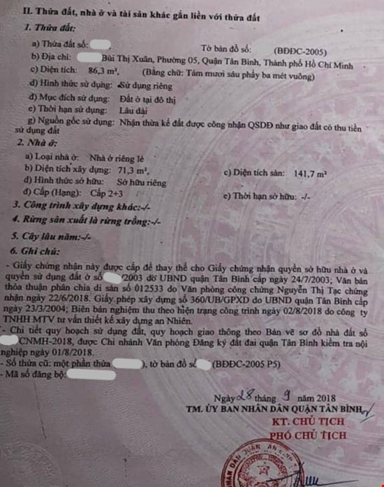 86m2 HOÀNG SA, HẺM THÔNG BÙI THỊ XUÂN nhỉnh 7 tỷ