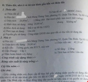Bán nhà CMT8 21M2, HXH cách 10m, nhỉn 2 tỷ