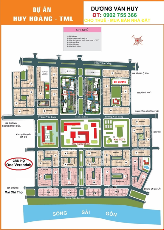 Nhượng đất Biệt Thự khu Huy Hoàng Quận 2